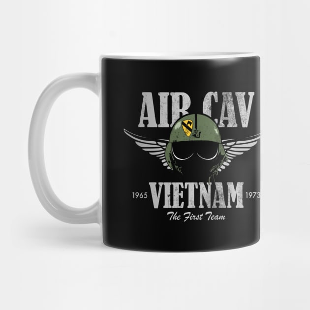 Air Cav Vietnam - Huey Pilot Helmet (distressed) by TCP